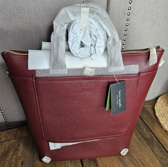 Kate Spade Convertible Walker Backpack Cherry Juice - Picture 7 of 16